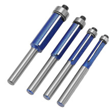 4Pcs Adjustable Depth Router Trim Bits 1/4in Shank Strong Edge Wear-Resistant 25-26s