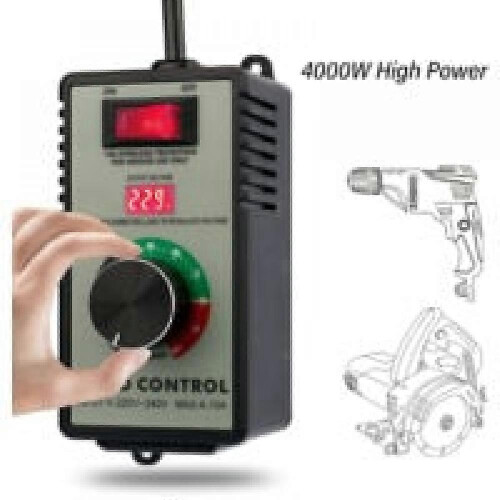 Stepless Speed Control Switch for Hand Drill Polisher Blower Digital Display Electronic Governor