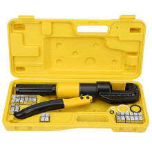 Alicates hidráulicos Risegun YQK-70 6T 2025, herramienta de crimpado portátil integral, 16 piezas, para uso eléctrico.