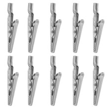 10pcs Stainless Steel Alligator Test Clips Crocodile Clamps
