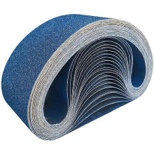 Zirconia Belt Sander Paper 3x21 Inch 21pc Assorted Grit Sanding Belts for Woodworking Metal Blue