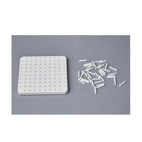 High Temp Refractory Ceramic Kiln Support Nail Pottery Clay Firing Pad Tool White 2