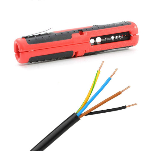 Coaxial Cable Stripper Networking Wire Pliers Rotary Peeling Tool for Video Wire Multicolor 1