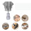 4PC Stainless Steel Adjustable 90 Degree Right Angle Corner Clamp Set Woodworking Squaring 3