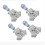 4PC Stainless Steel Adjustable 90 Degree Right Angle Corner Clamp Set Woodworking Squaring 5