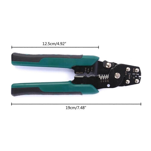 Crimper Pliers Kit Wire Stripper Cable Cutter UO Shaped Terminals Connectors 0.5-4MM Lugs Multicolor 2