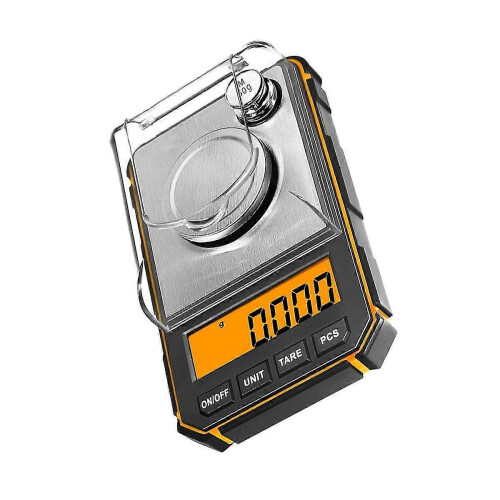 Mini Digital Pocket Scale 50g Precision Portable Electronic Scale with Calibration Weight 1