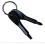 2PC Stainless Steel Mini EDC Multi Slotted Screwdriver Keychain Pocket Tool Silver+Black 2