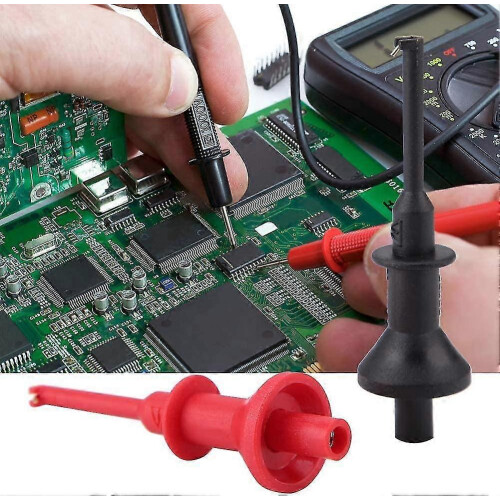 1 Pair UT-C01 Multimeter Hook Clamp Test Probe Leads 2