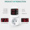 EU Dual Di Surge Protector Socket 16A AC220V Adjustable Voltage Current Limiting Voltmeter Automatic 2