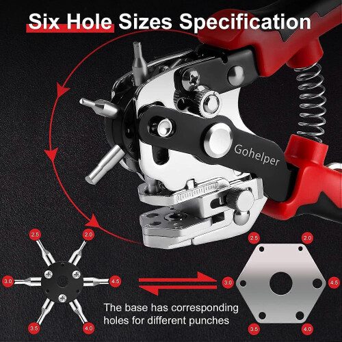 Versatile Leather Punching Pliers for Belt Fabric Craft DIY Hole Punch Tool 1