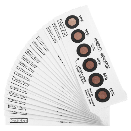 20Pcs Reusable Moisture Indicator Cards Electronics Appliances Home Storage Multi 10.00X3.80X0.10CM 1