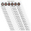 20Pcs Reusable Moisture Indicator Cards Electronics Appliances Home Storage Multi 10.00X3.80X0.10CM 3