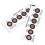 20Pcs Reusable Moisture Indicator Cards Electronics Appliances Home Storage Multi 10.00X3.80X0.10CM 4