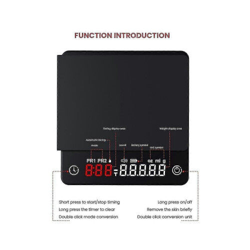 Mini Espresso Digital Scale Kit with R Precision Weighing Scale 1