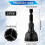2PCs 1/4 Hex Shank Rotary Deburring External Chamfer Tool for Burr Removal black 2