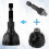 2PCs 1/4 Hex Shank Rotary Deburring External Chamfer Tool for Burr Removal black 3