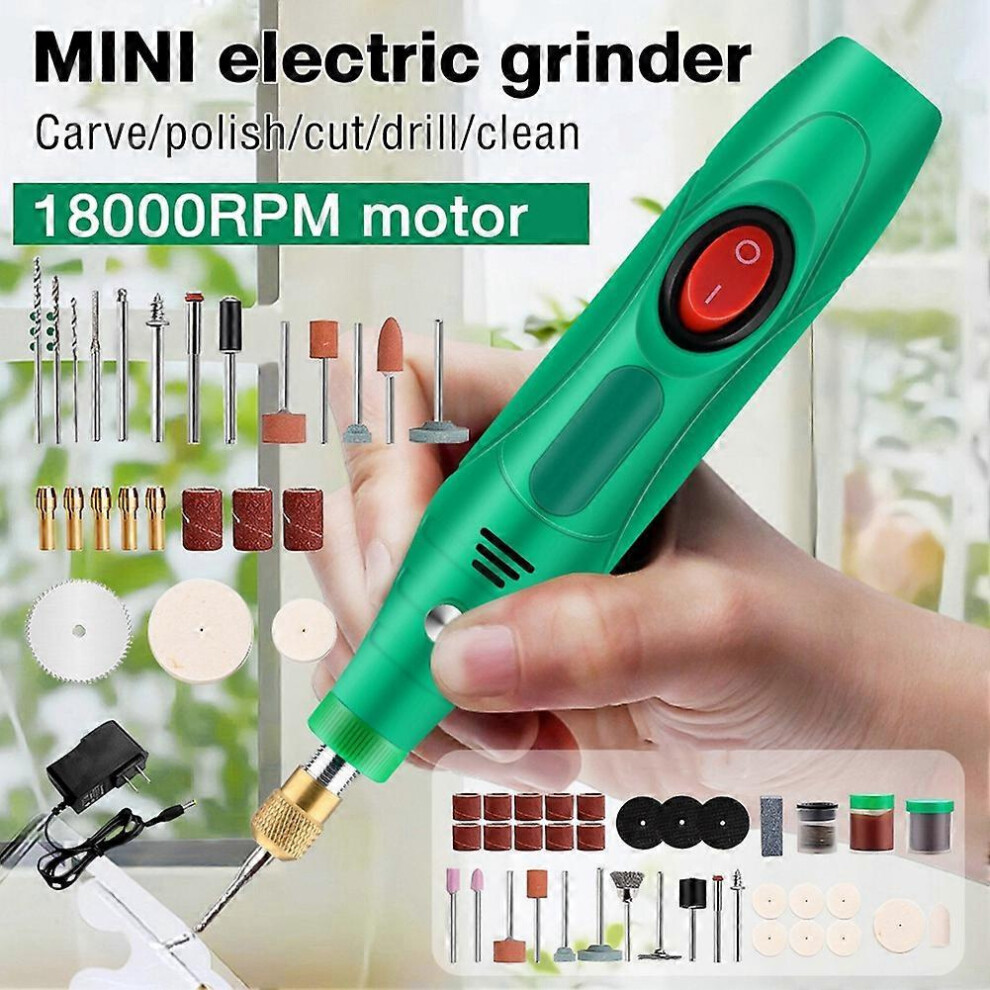 Mini Electric Rotary Tool Kit Engraver Pen Polisher Grinder Drill ...