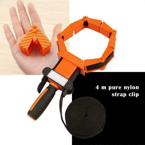 2 Pack Ratchet Band Clamp Strap Woodworking Corner Miter Picture Frame Tool 1