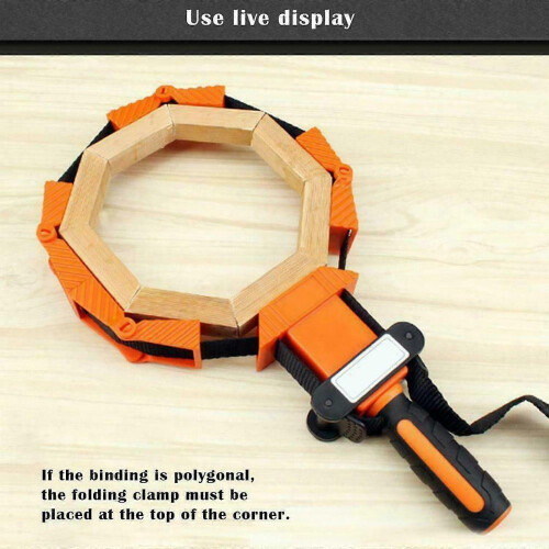 2 Pack Ratchet Band Clamp Strap Woodworking Corner Miter Picture Frame Tool 2