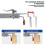 2Pcs Alloy Steel Adjustable Drawer Clamps Quick-Fit Installation Hardware Silver 3