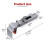 2Pcs Alloy Steel Adjustable Drawer Clamps Quick-Fit Installation Hardware Silver 4