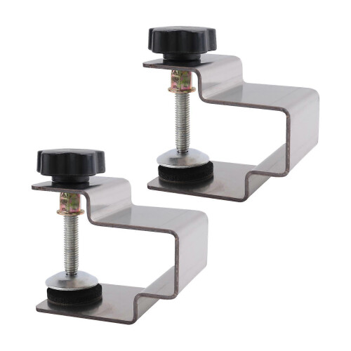 2PCS Stainless Steel Cabinet Installation Tools for Drawer Front Panel Clamps Silver 2