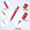 4-Pack 8-in-1 Magnetic Pen Screwdriver Multitool Pocket Handy Tool Kit 4