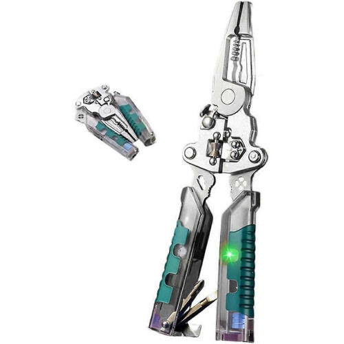 Folding Electrician Pliers Multi-Tool Wire Stripper Voltage Tester Wire Winder Electrical Work 1