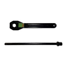 Llave para rueda de repuesto de coche, herramienta para extraer la biela, compatible con V260L 6365830045, color negro.