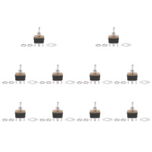10X AC 250V/10A 125V/15A DPDT 3 Position /OFF/ 6 Pins Toggle Black+Silver