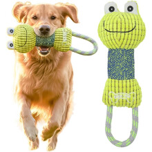 Plush Squeaky Dog Toy – Durable Tug of War Chew Toy with Squeaker