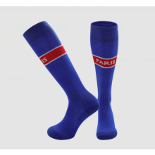 (Paris Home, L) 26-27 Teens Football Grip Socks High Knee & Long Football Training Socks - Breathable Cushioned Socks Children