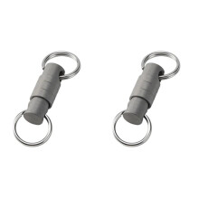 2X Titanium Quick Release Keychain Buckle - Key for Outdoor Use, Compact