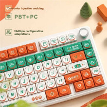 115 Keys Retro Block Keycap Set Rounded Profile Keycaps for MX Style Mechanical Keyboard Custom Keyboard