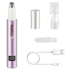 Nose & Eyebrow Hair Trimmer for Men & Women - USB Rechargeable Facial Trimmer, Painless and Easy Clean Beauty Kit
