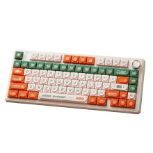 115 Keys Retro Block Keycap Set Rounded Profile Keycaps for MX Style Mechanical Keyboard Custom Keyboard
