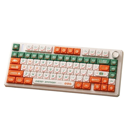 115 Keys Retro Block Keycap Set Rounded Profile Keycaps for MX Style Mechanical Keyboard Custom Keyboard 1