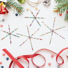 100pcs Metal Snowflake Charms Assorted Sizes 3.7"/4.3"/5.9" for DIY Jewelry Making, Winter Crafts, Christmas