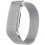 For   Air Breathable Milanese Loop Band Quick Release Adjustable Soft Metal Tracker Accessory Silver 1
