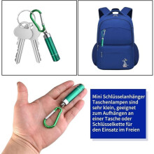 20 Stuks -Zaklamp Sleutelhangers, LED-Zaklamp Feesttasjes, Kinderverjaardag 6 7 8 9 10 Jaar, voor Kamperen, Buitenfeestjes en Loterijen