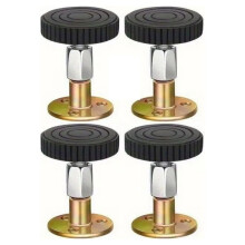 Set di 4 Supporti Regolabili In Metallo per Mobili - Stabilizzatore Telescopico da Parete e Fissaggio Anti-Oscillazione per Telaio del Letto (per