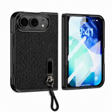 Glitter Stand Lanyard with Film Case for Duo Cover Shockproof Portable Holder Shell for Duo Fold Funda