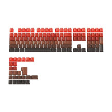 133Key Caps Gradient Keycaps Side Printed Shine Through PBT Double Shot for MX Switches Gaming Keyboard 75/68/87/108 A