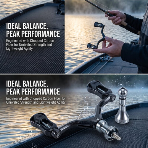 Dual-Grip  Reel Handle Light Weight Handle Replacement Fishing Reel Double Handle 1