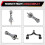 Dual-Grip  Reel Handle Light Weight Handle Replacement Fishing Reel Double Handle 8