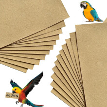 Bird Cage Sandpaper – 30-Piece Light Yellow Grinding Sandpaper for Pets