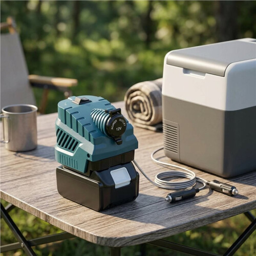 Convertitore di Tensione -12V Step-Down Regolato per Batterie per /Hikoki da 18 V con Porte USB e Type-C, Ideale per Progetti DIY. 2