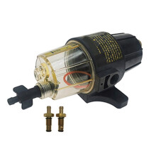 For Fuel Tank 350hp Yacht Boat Engine All Outboard Motors UF-10K Fuel Filter Water Separator Assembly W/Clear Bowl