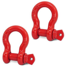 Confezione da 2 Grilli Ad A D da 1/2", Grillo di Recupero per Camion, SUV, ATV, UTV, Traino con Verricello Fuoristrada